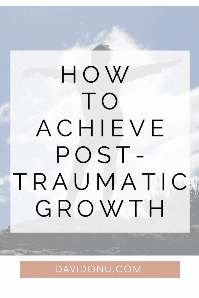 Pinterest pin of post-traumatic growth post