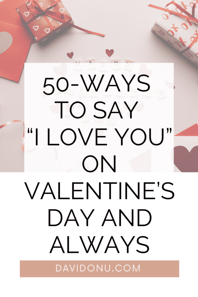 Pinterest pin of valentine's day post