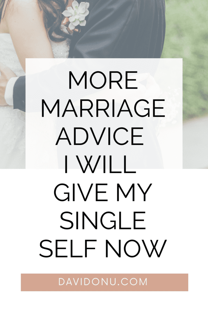 Pinterest pin of marriage advice post